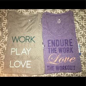 2 NWT Semi-Fitted Old Navy Active Wear T’s SZ L